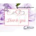 Hearts Wedding Thank You card,Coral Hearts Wedding Thank You Cards,(018w)